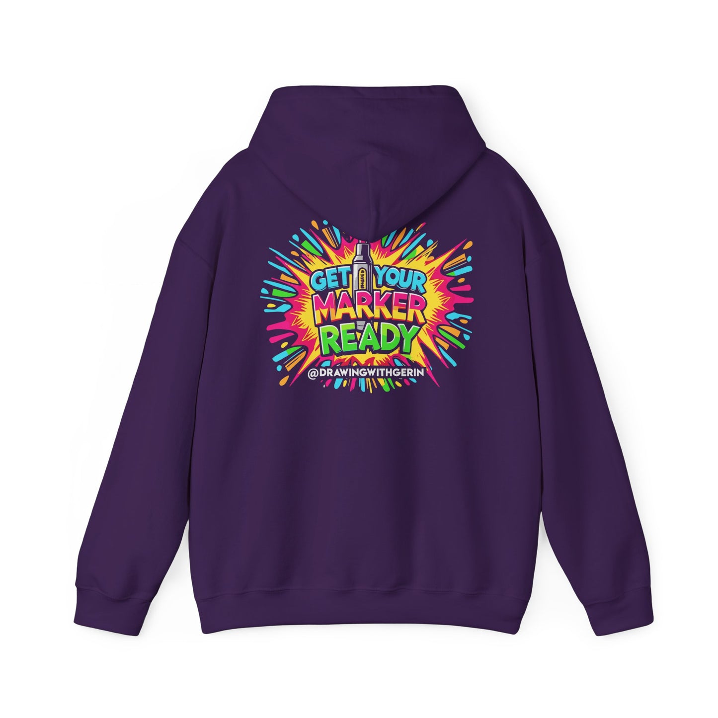 Get Your Marker Ready – Artist Hoodie | Drawing with Gerin Exclusive - Back Design