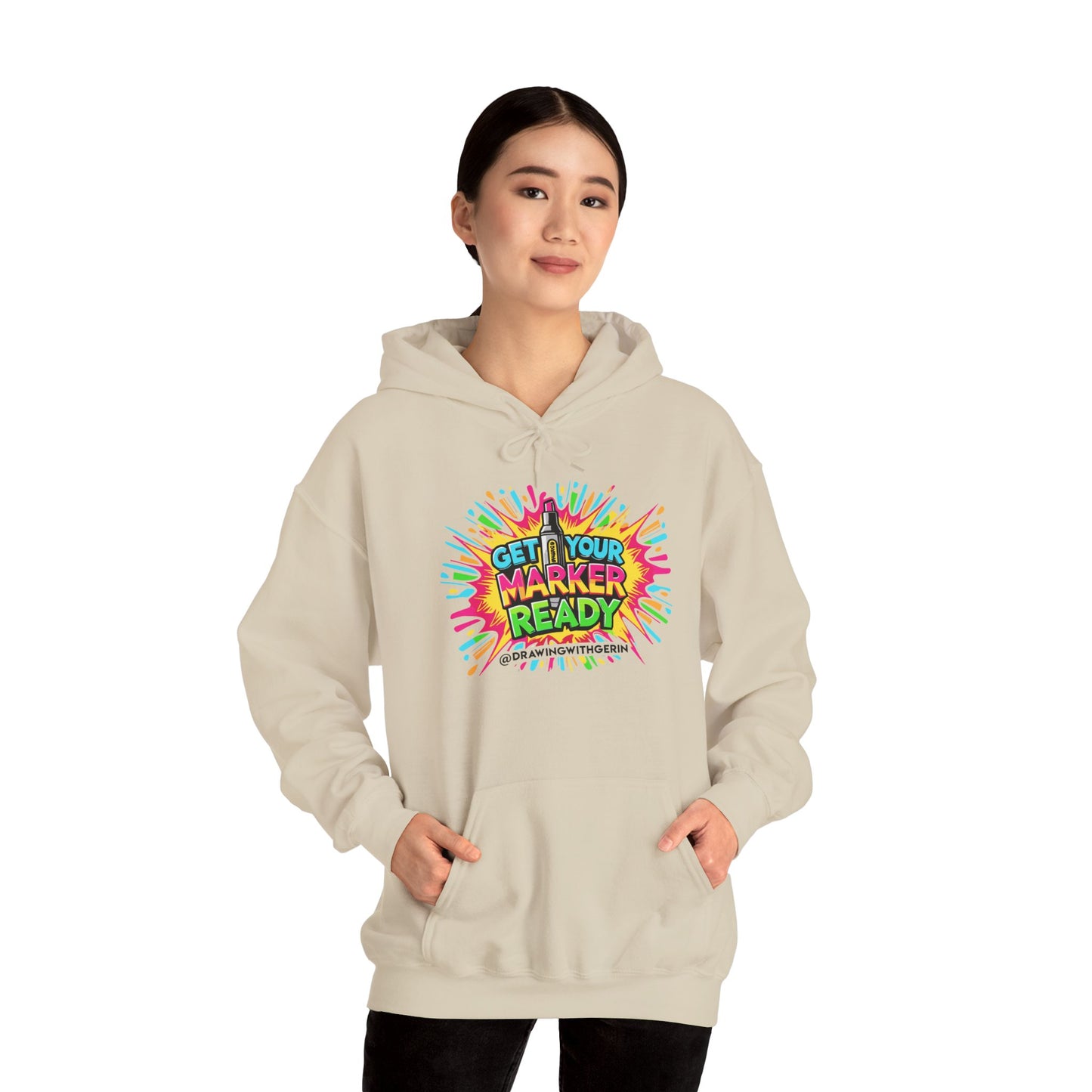 Get Your Marker Ready – Artist Hoodie | Drawing with Gerin Exclusive - Front Design