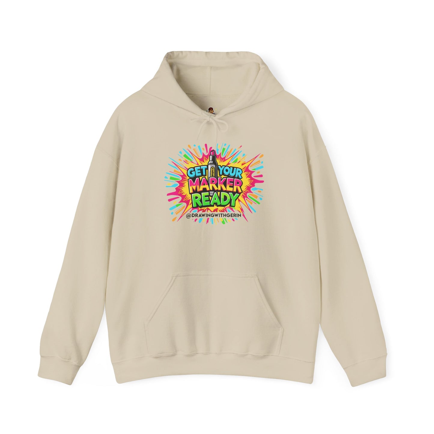 Get Your Marker Ready – Artist Hoodie | Drawing with Gerin Exclusive - Front Design