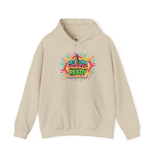 Get Your Marker Ready – Artist Hoodie | Drawing with Gerin Exclusive - Front Design