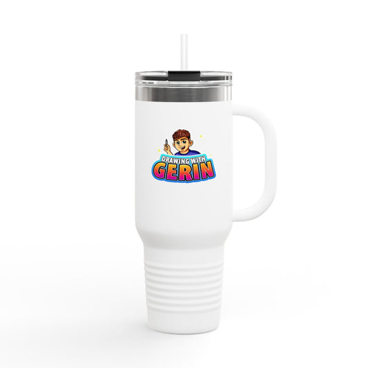 Drawing With Gerin – 40oz Travel Mug 🎨✨