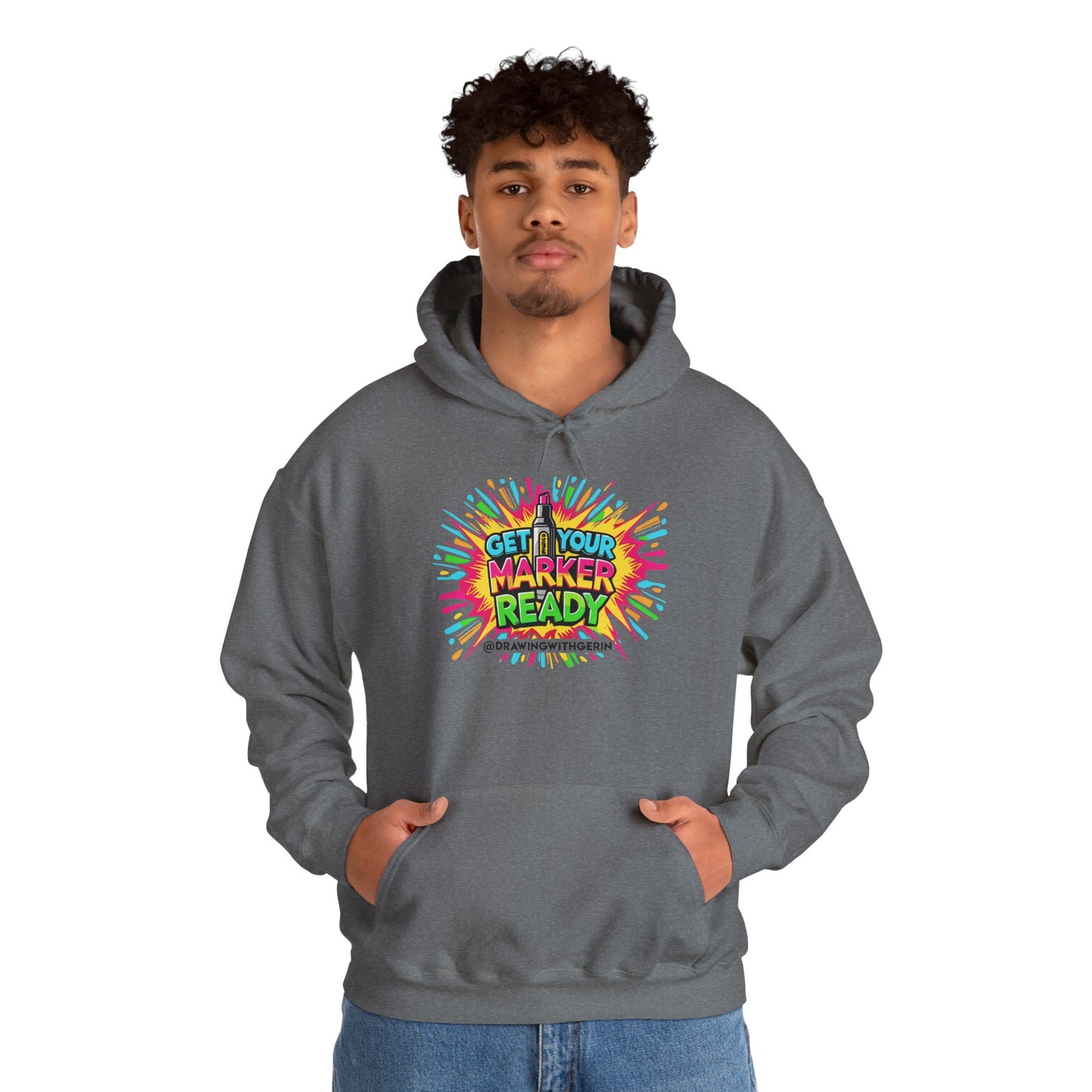 Get Your Marker Ready – Artist Hoodie | Drawing with Gerin Exclusive - Front Design