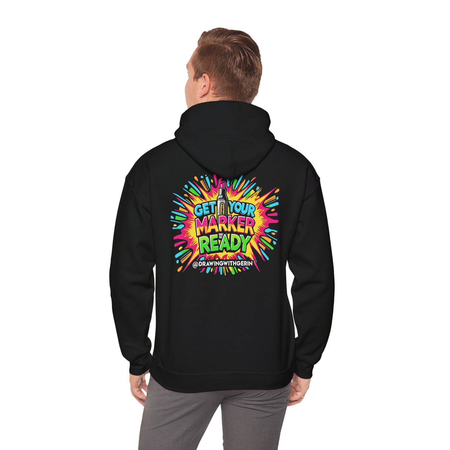 Get Your Marker Ready – Artist Hoodie | Drawing with Gerin Exclusive - Back Design