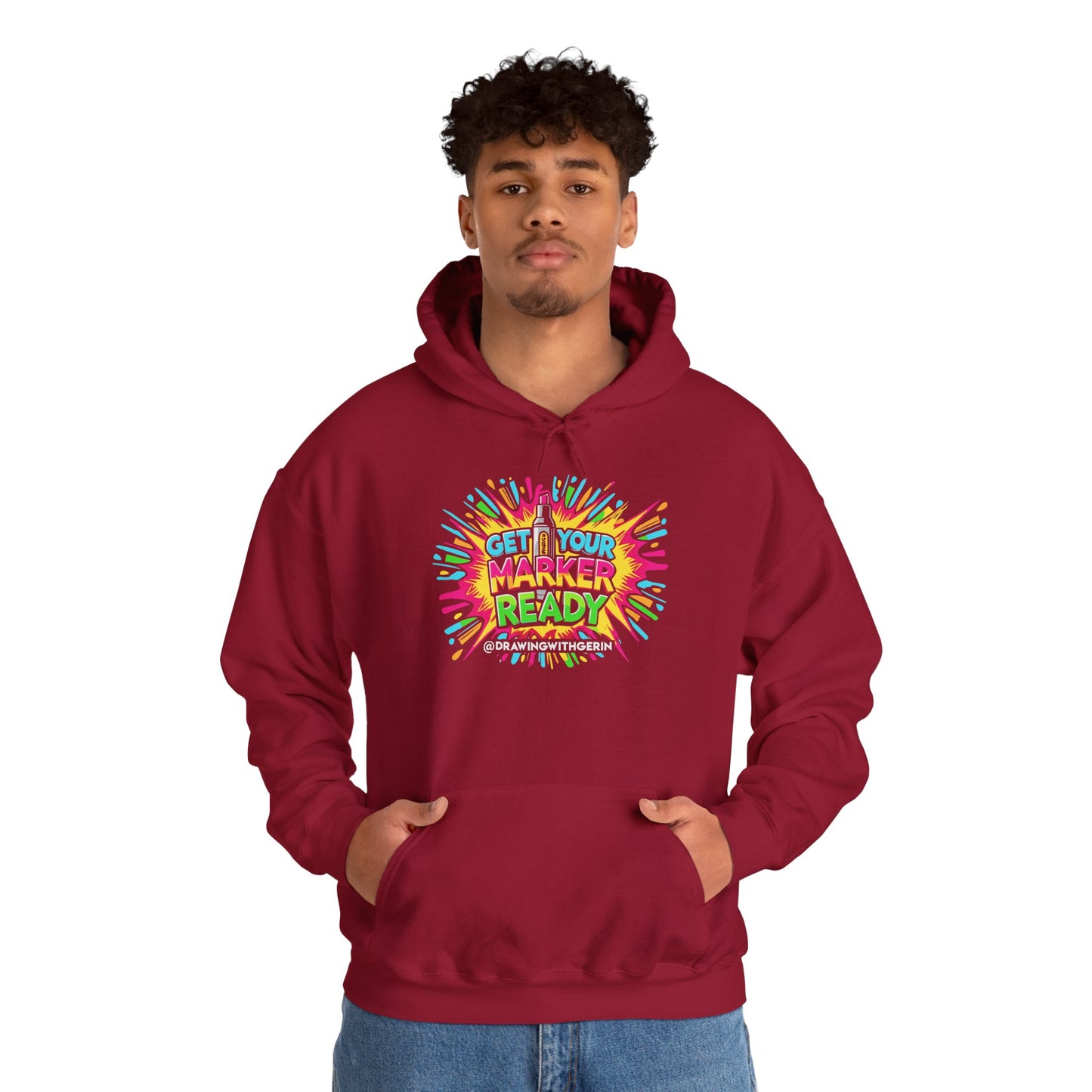 Get Your Marker Ready – Artist Hoodie | Drawing with Gerin Exclusive - Front Design