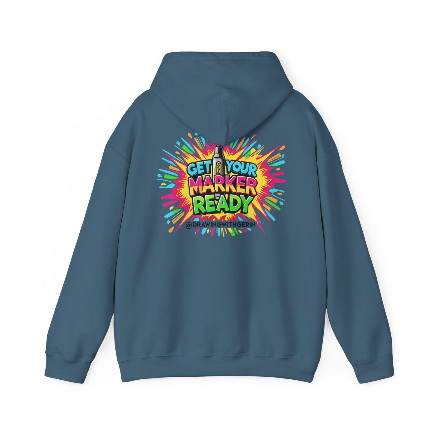 Get Your Marker Ready – Artist Hoodie | Drawing with Gerin Exclusive - Back Design