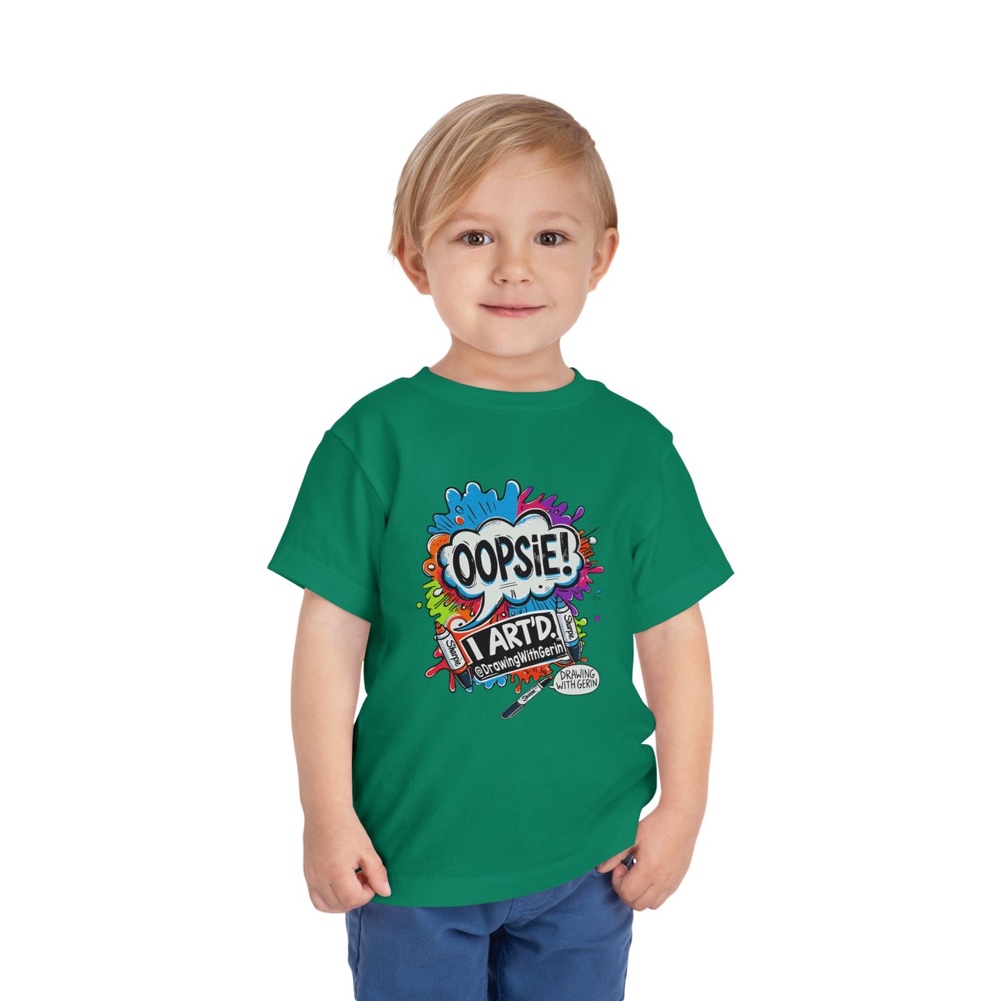 Oopsie I ART’D – Funny Artist Toddler T-Shirt | Drawing with Gerin Exclusive