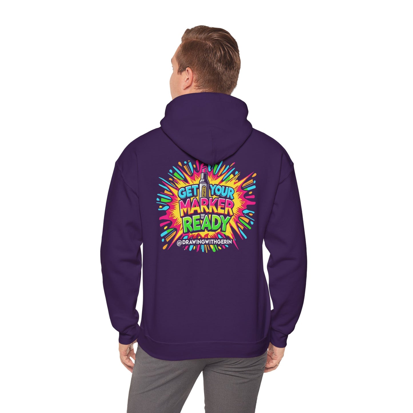 Get Your Marker Ready – Artist Hoodie | Drawing with Gerin Exclusive - Back Design