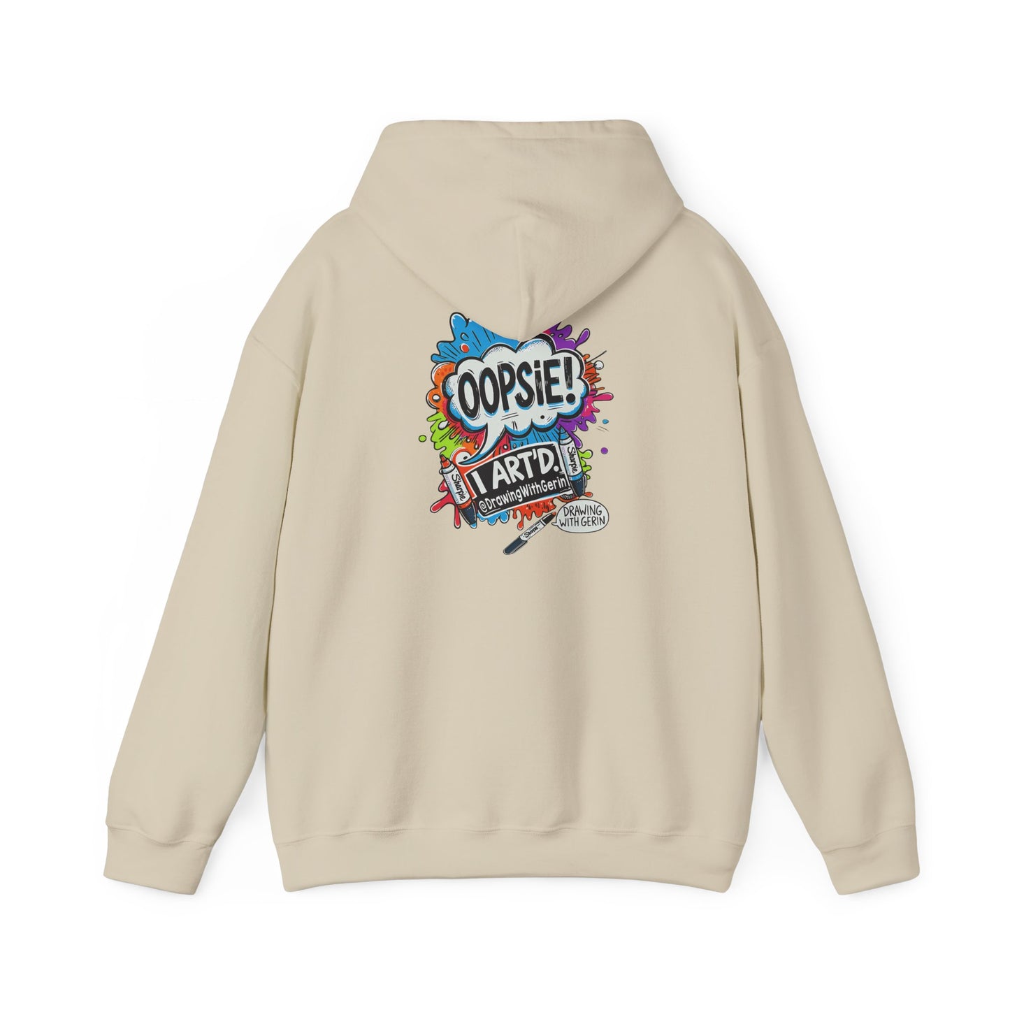 OOPSIE I ART’D – Funny Artist Hoodie | Drawing with Gerin Exclusive