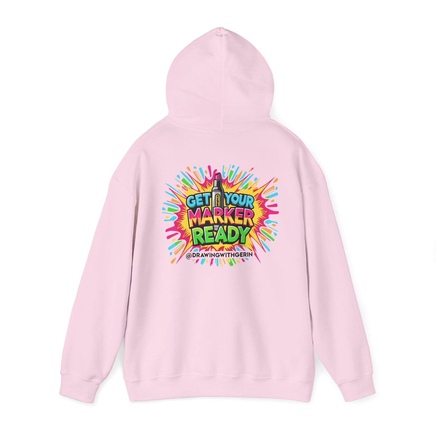 Get Your Marker Ready – Artist Hoodie | Drawing with Gerin Exclusive - Back Design