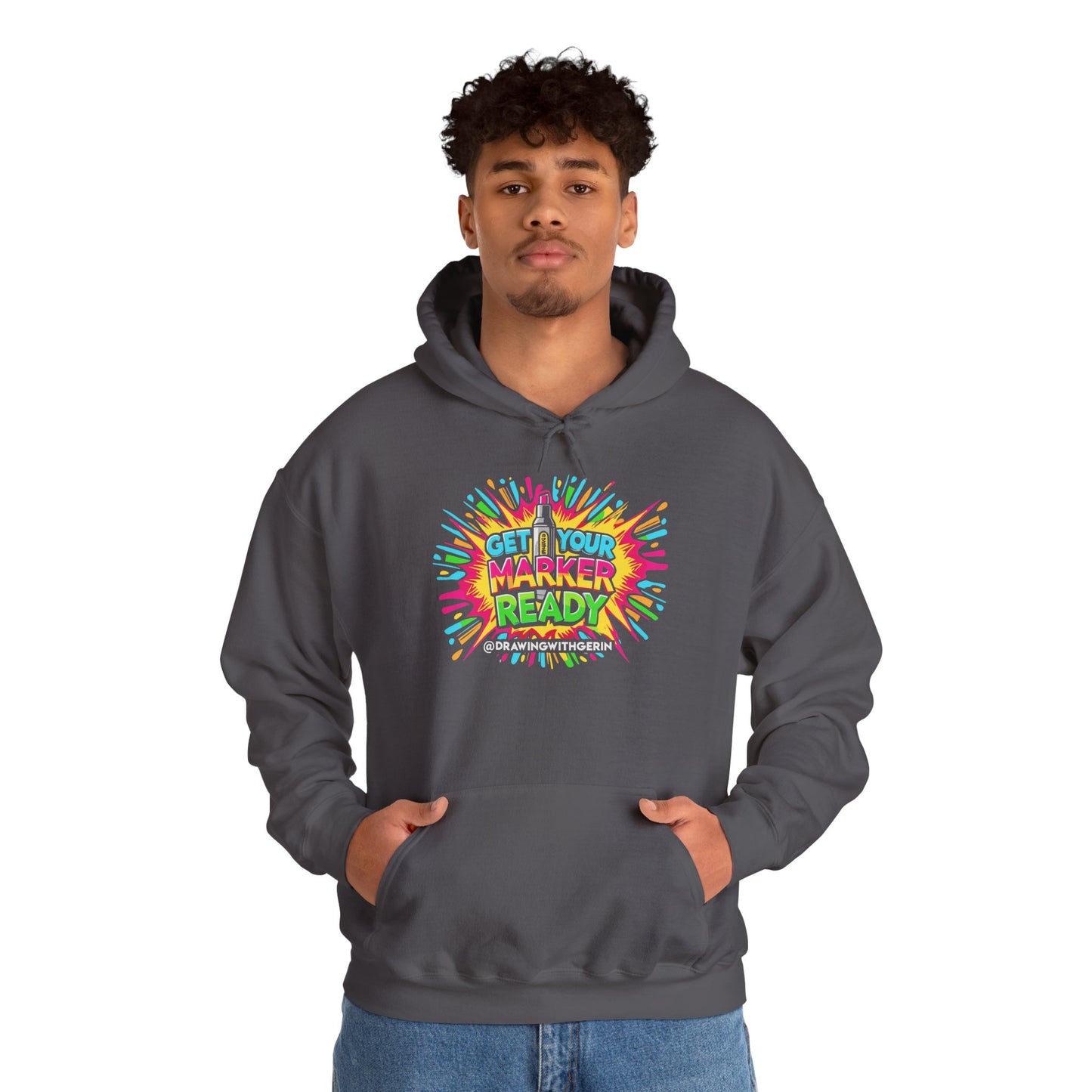 Get Your Marker Ready – Artist Hoodie | Drawing with Gerin Exclusive - Front Design
