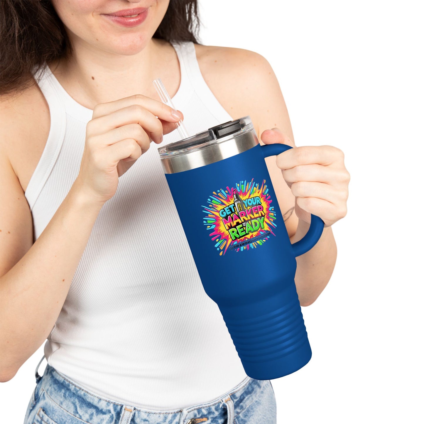 Get Your Markers Ready! – 40oz Travel Mug 🖍☕