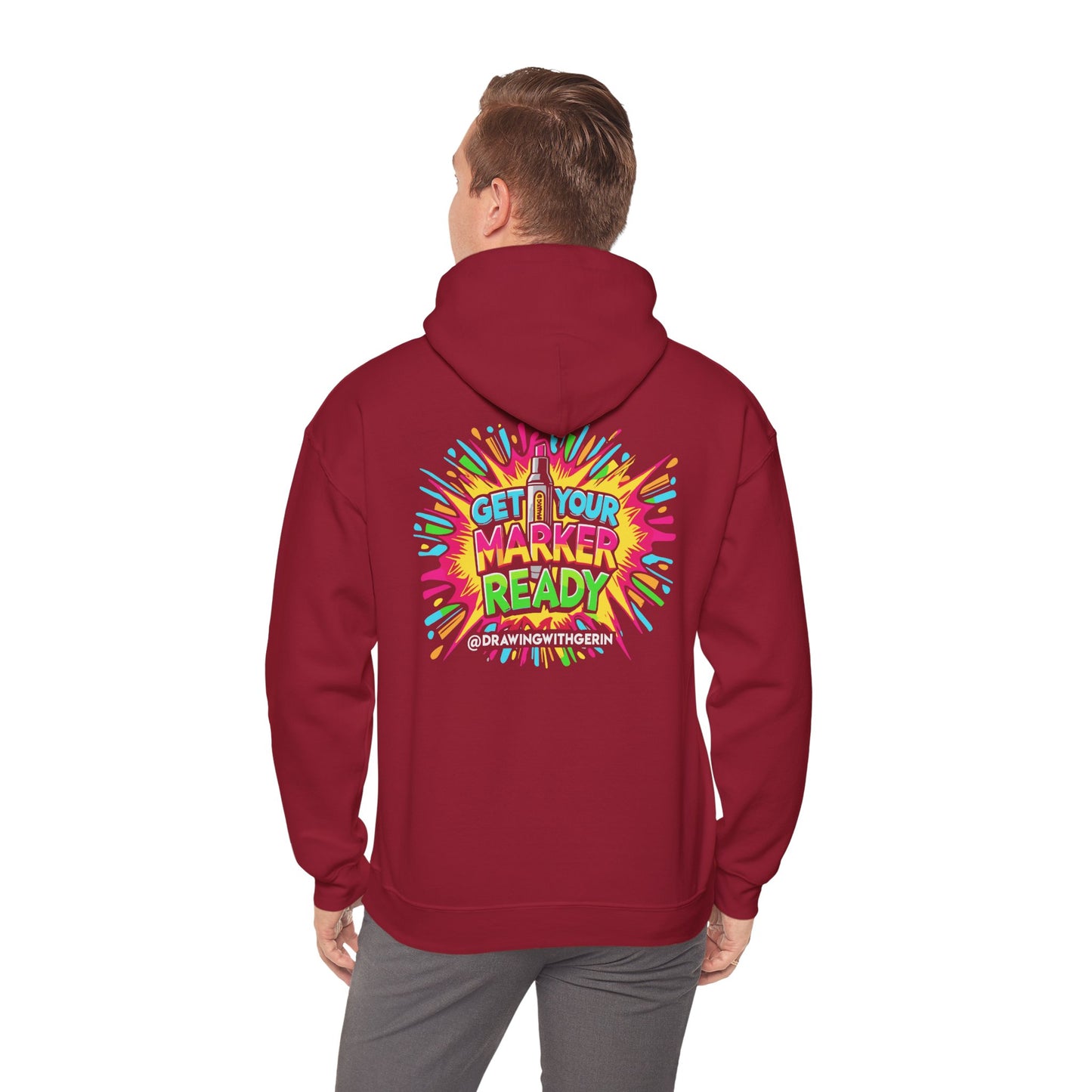 Get Your Marker Ready – Artist Hoodie | Drawing with Gerin Exclusive - Back Design