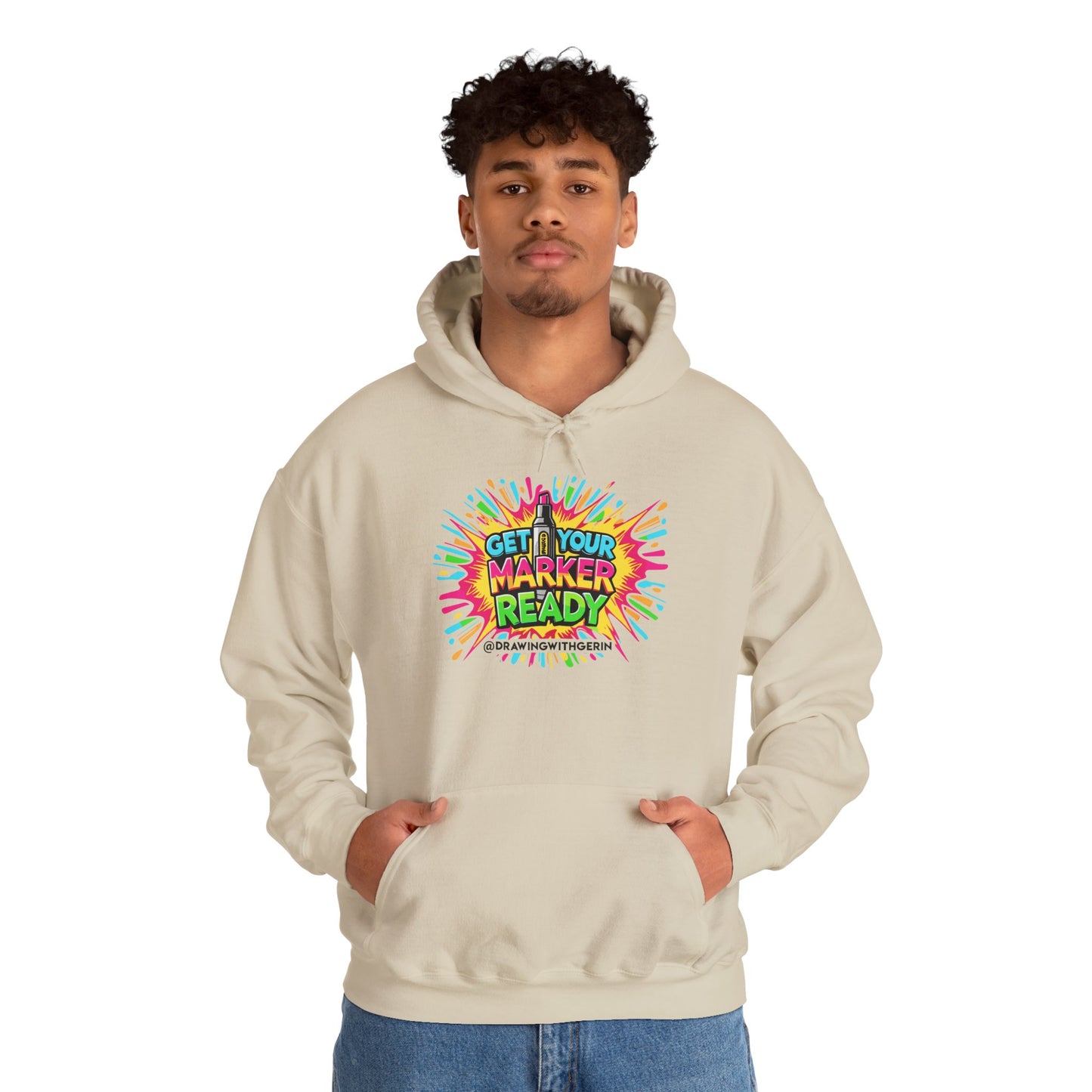 Get Your Marker Ready – Artist Hoodie | Drawing with Gerin Exclusive - Front Design
