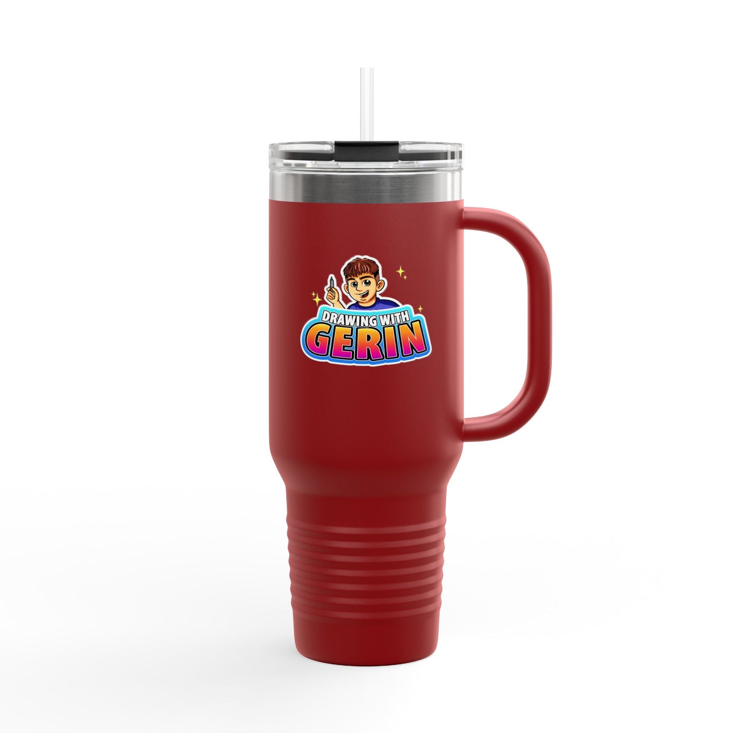 Drawing With Gerin – 40oz Travel Mug 🎨✨