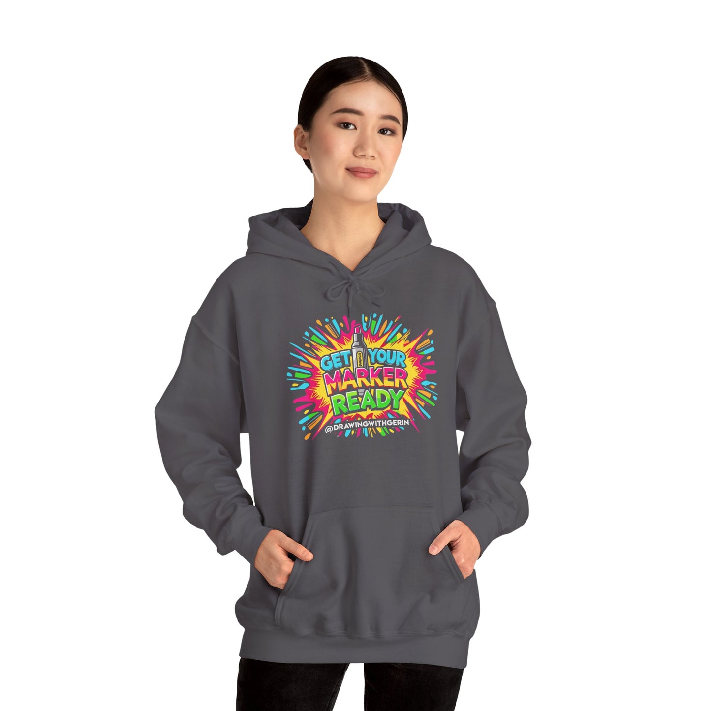 Get Your Marker Ready – Artist Hoodie | Drawing with Gerin Exclusive - Front Design