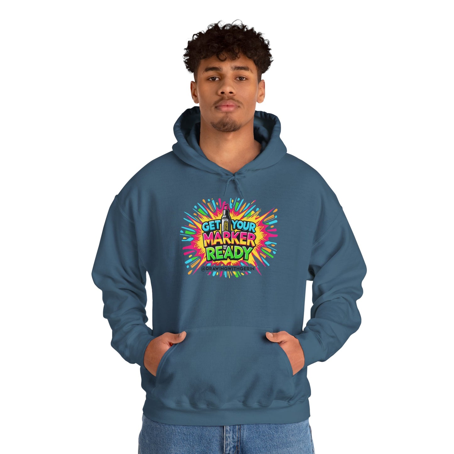 Get Your Marker Ready – Artist Hoodie | Drawing with Gerin Exclusive - Front Design