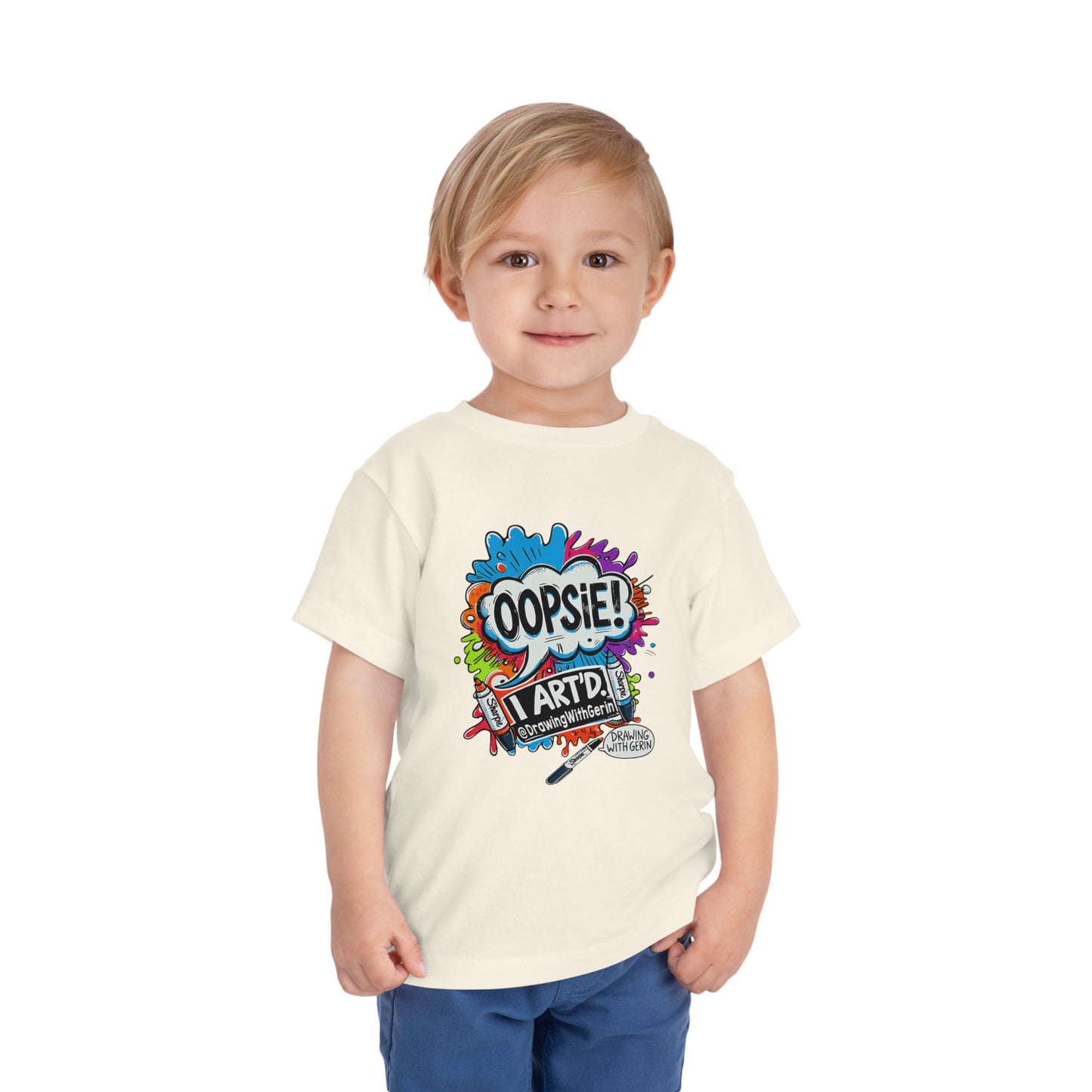 Oopsie I ART’D – Funny Artist Toddler T-Shirt | Drawing with Gerin Exclusive