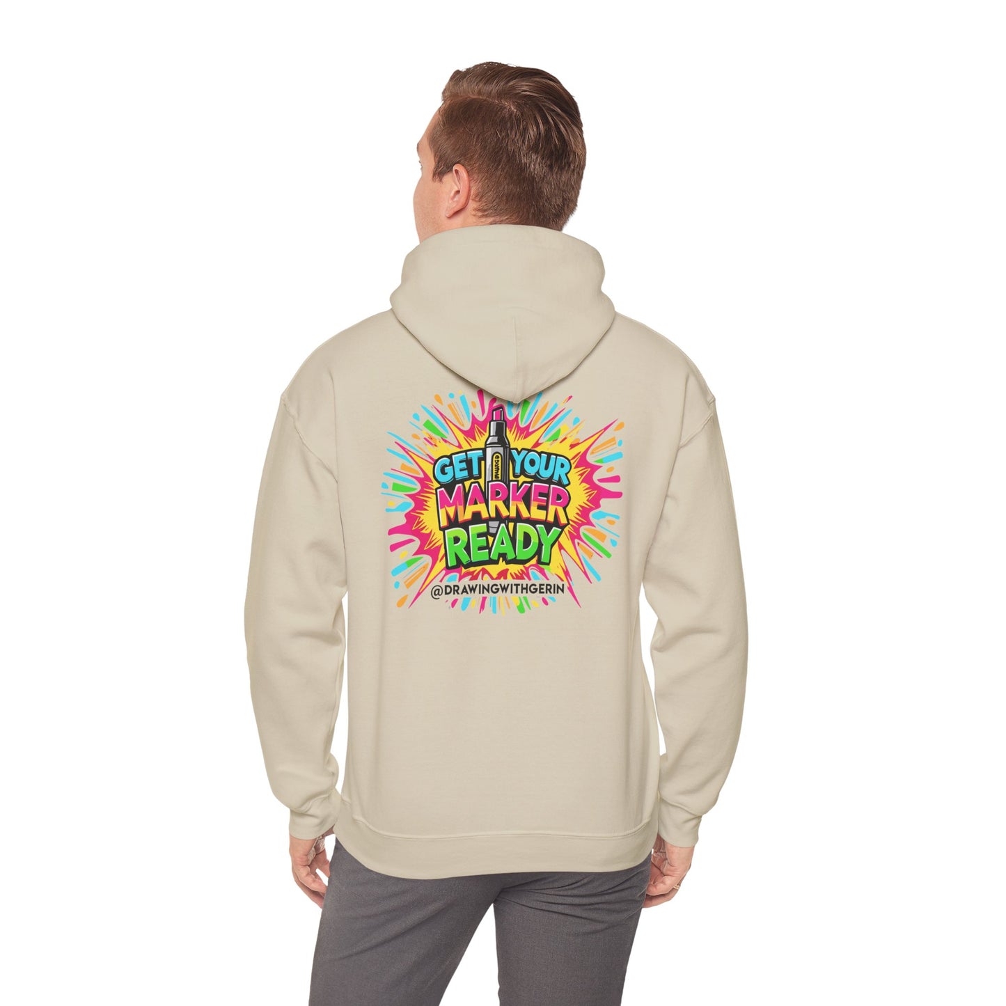 Get Your Marker Ready – Artist Hoodie | Drawing with Gerin Exclusive - Back Design