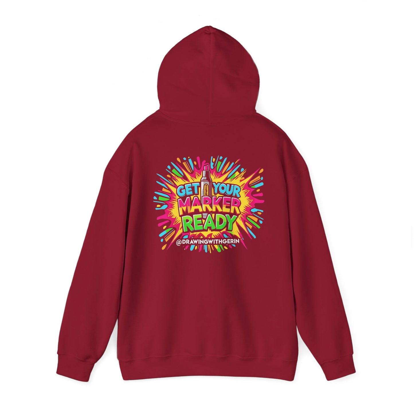 Get Your Marker Ready – Artist Hoodie | Drawing with Gerin Exclusive - Back Design