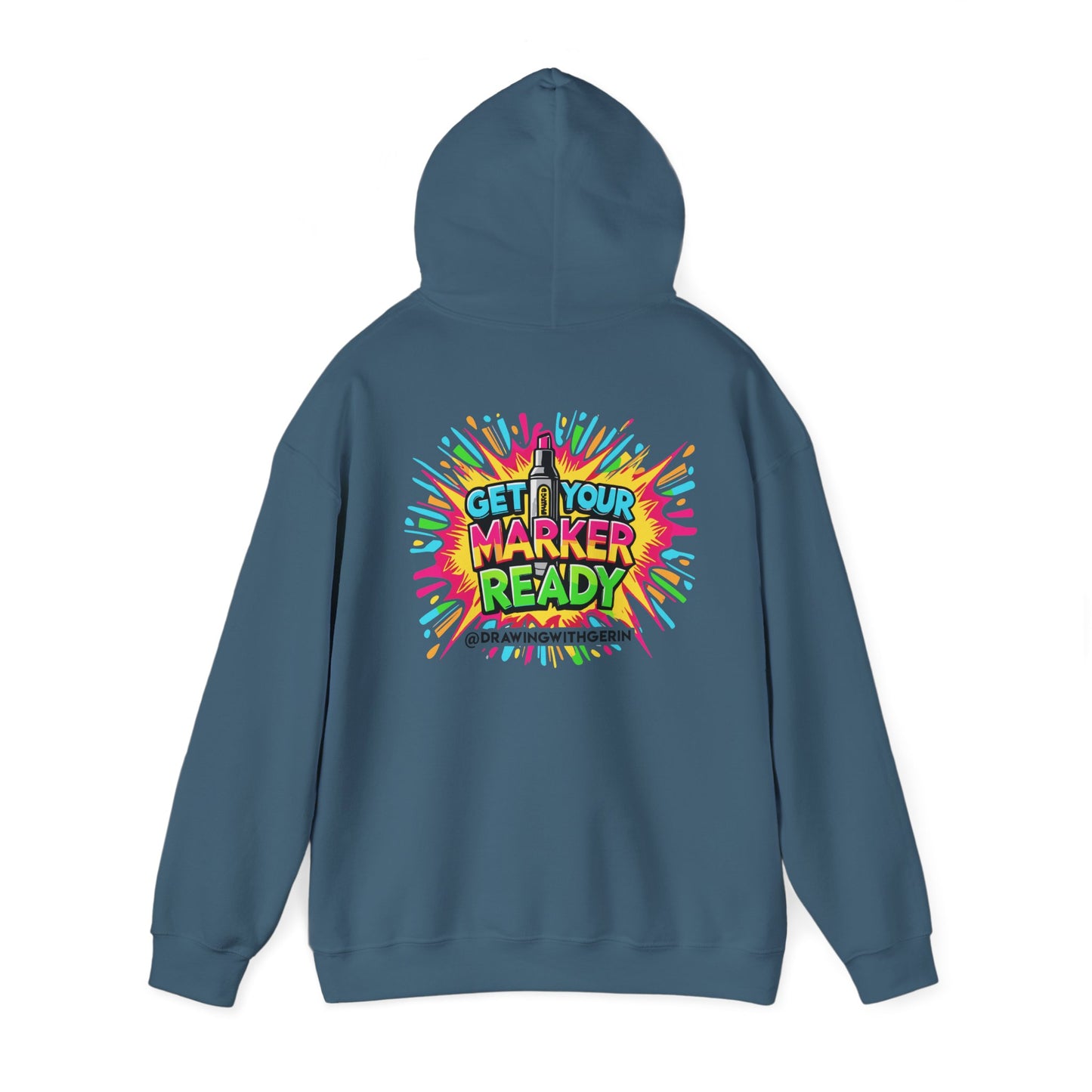 Get Your Marker Ready – Artist Hoodie | Drawing with Gerin Exclusive - Back Design