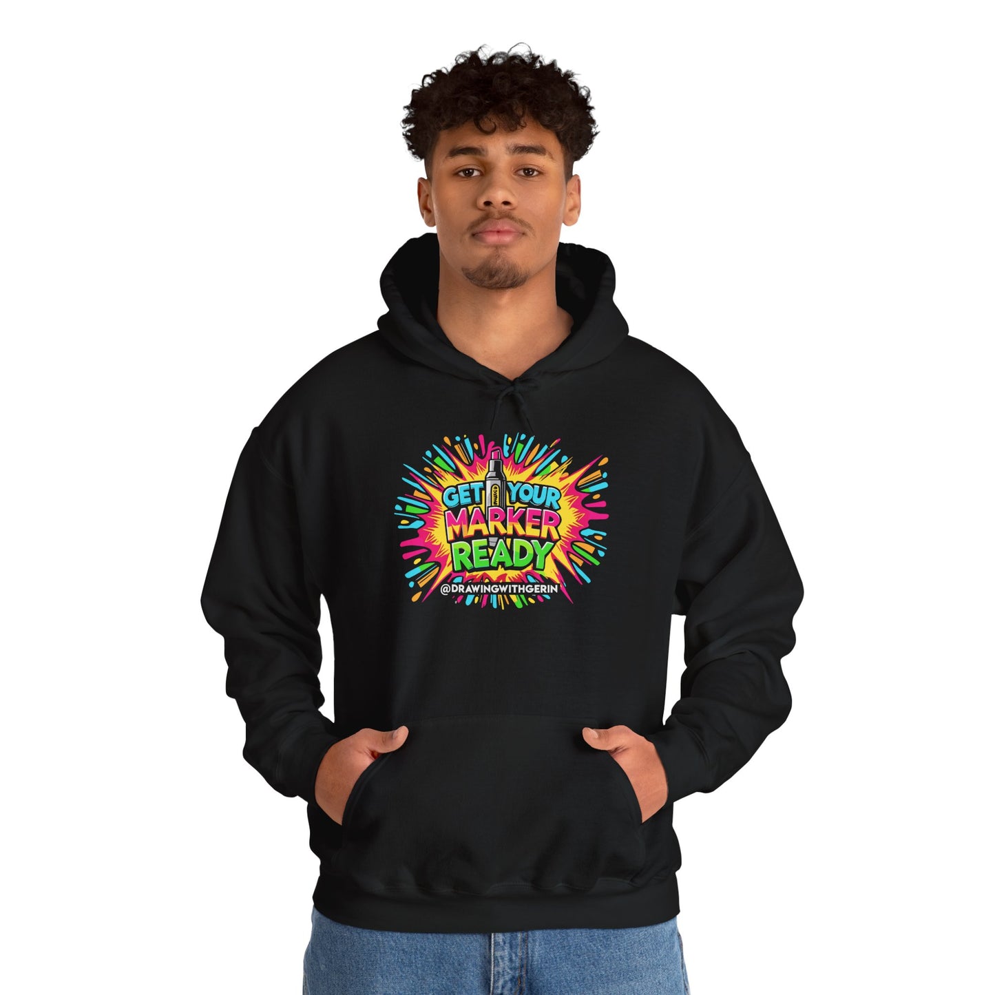 Get Your Marker Ready – Artist Hoodie | Drawing with Gerin Exclusive - Front Design