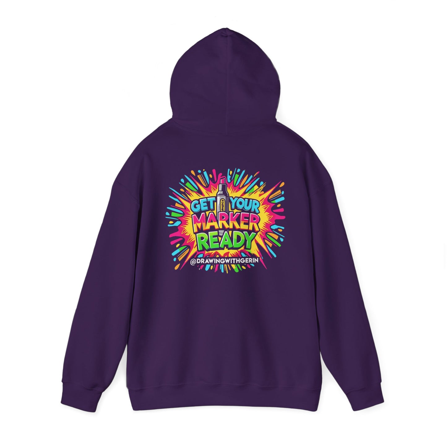 Get Your Marker Ready – Artist Hoodie | Drawing with Gerin Exclusive - Back Design