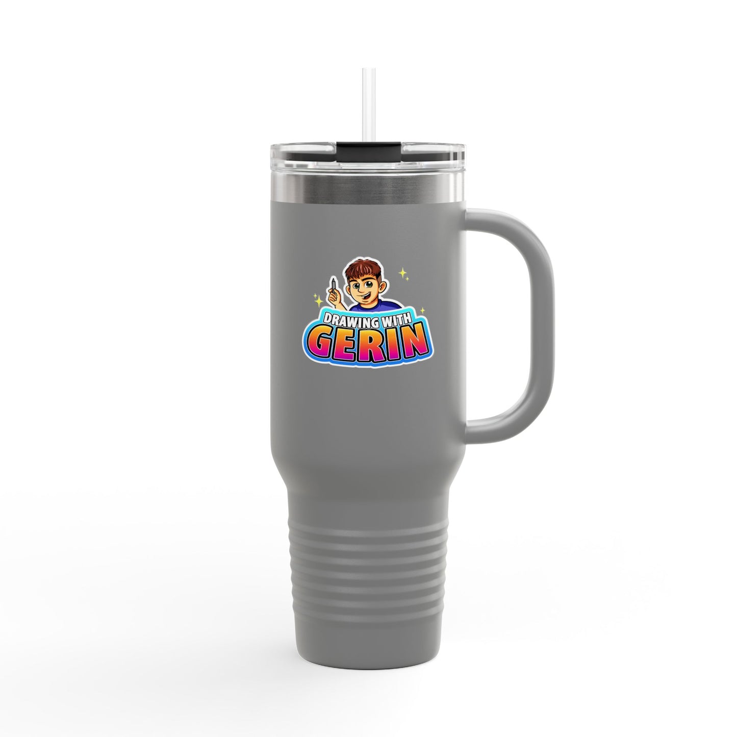 Drawing With Gerin – 40oz Travel Mug 🎨✨