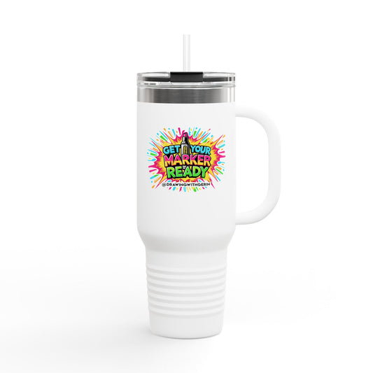 Get Your Markers Ready! – 40oz Travel Mug 🖍☕