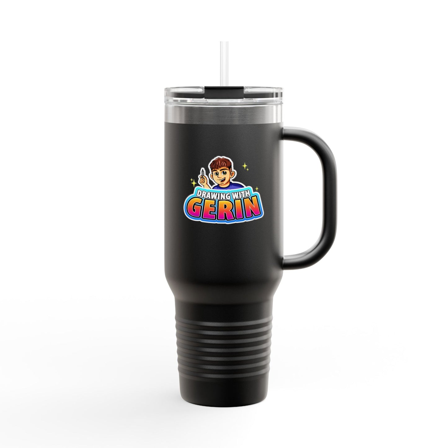 Drawing With Gerin – 40oz Travel Mug 🎨✨
