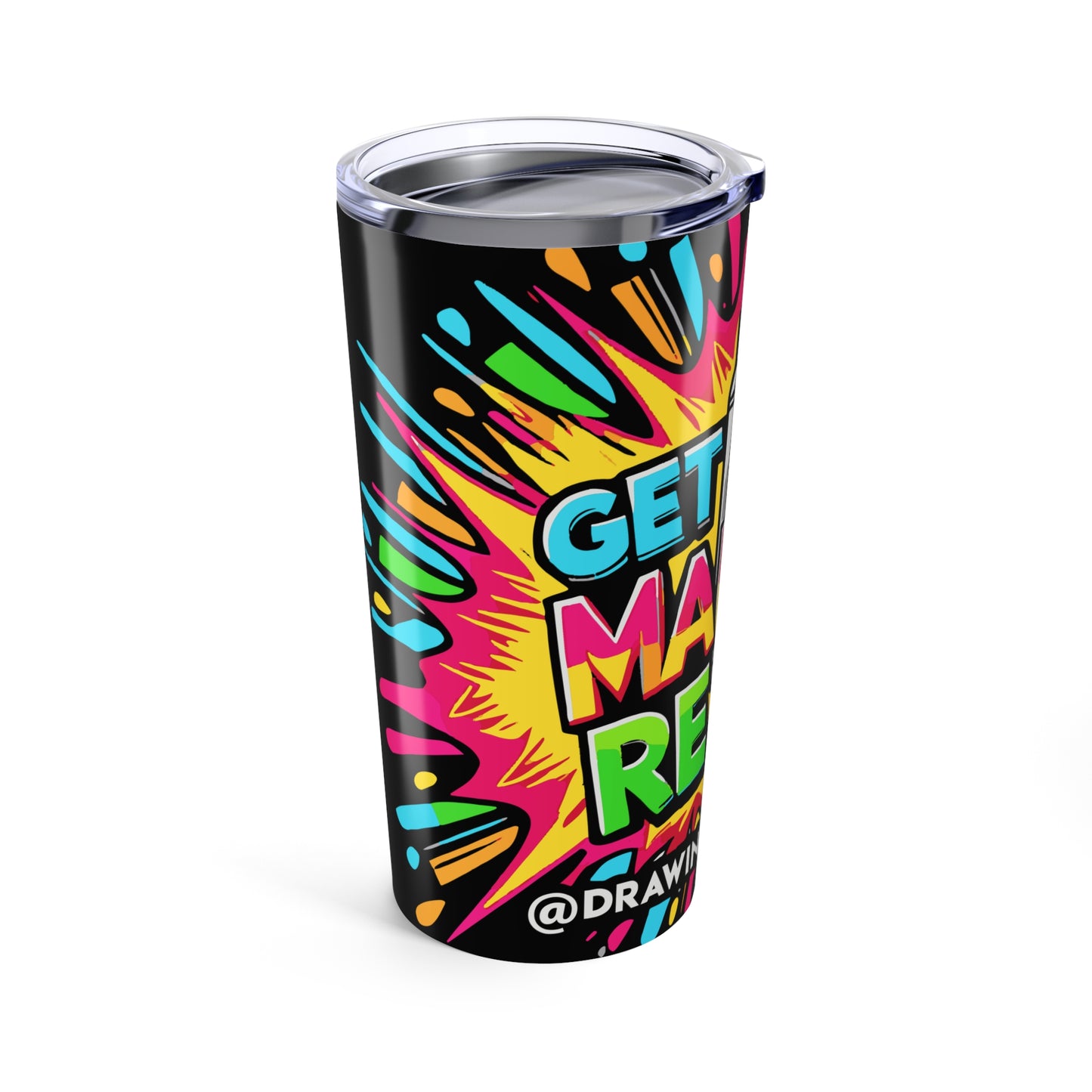 Colorful Artsy 20oz Tumbler - Get Your Marker Ready