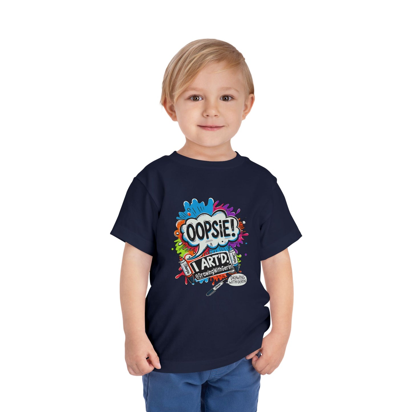 Oopsie I ART’D – Funny Artist Toddler T-Shirt | Drawing with Gerin Exclusive