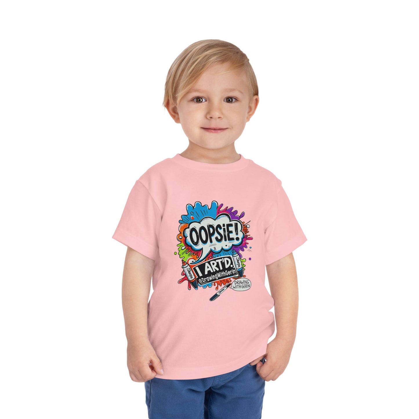 Oopsie I ART’D – Funny Artist Toddler T-Shirt | Drawing with Gerin Exclusive