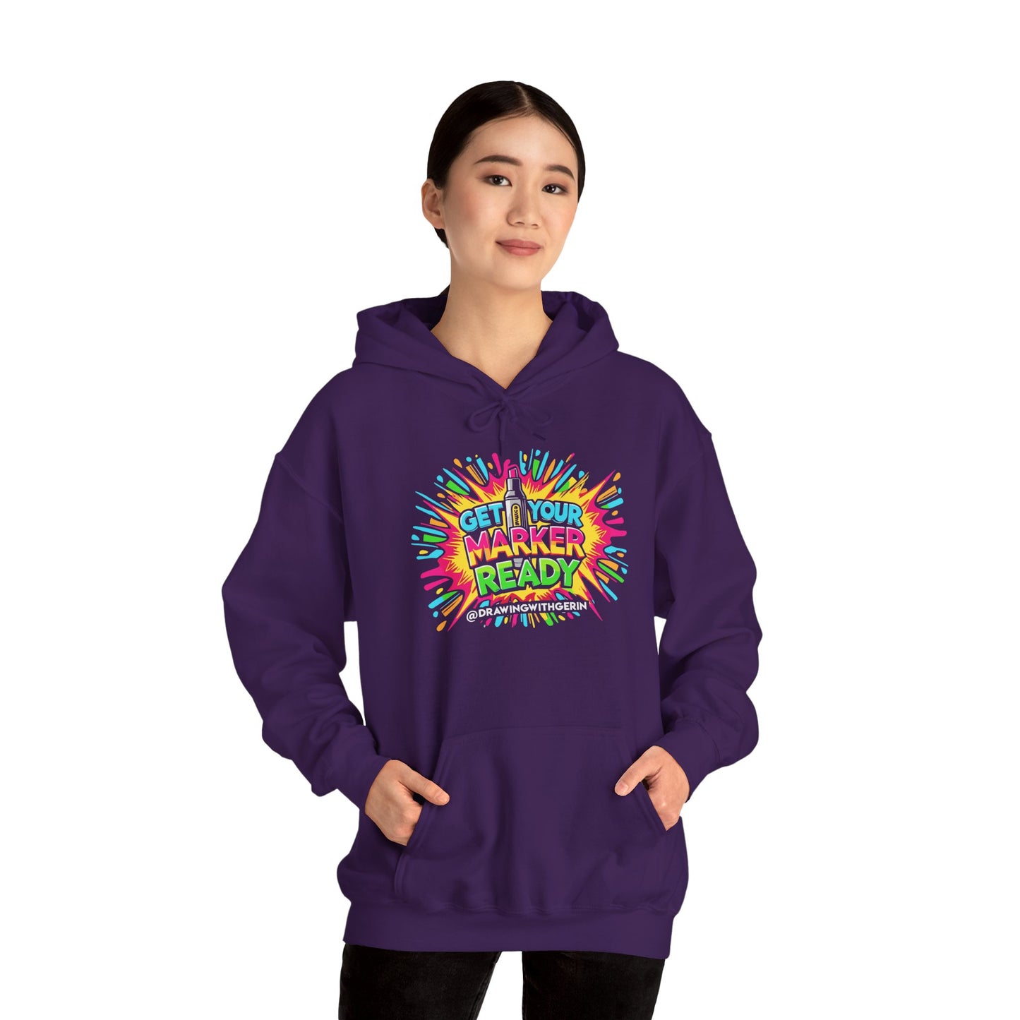 Get Your Marker Ready – Artist Hoodie | Drawing with Gerin Exclusive - Front Design