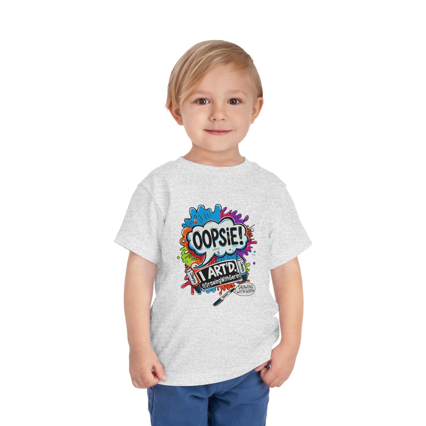 Oopsie I ART’D – Funny Artist Toddler T-Shirt | Drawing with Gerin Exclusive