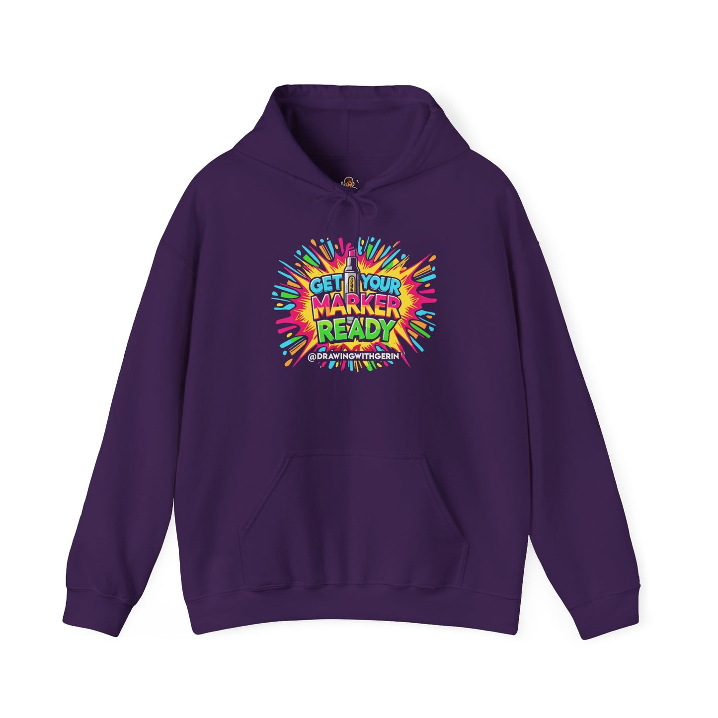 Get Your Marker Ready – Artist Hoodie | Drawing with Gerin Exclusive - Front Design
