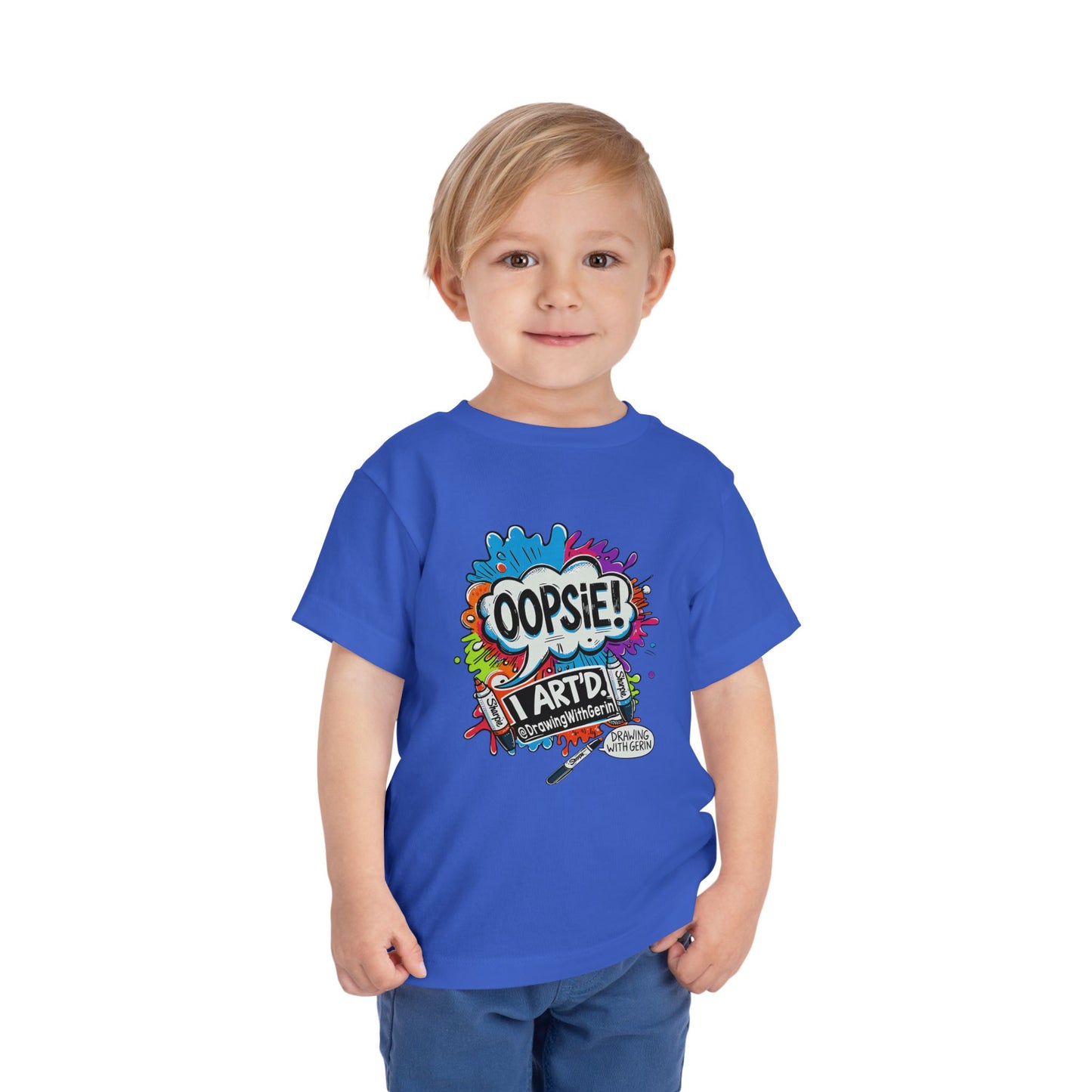 Oopsie I ART’D – Funny Artist Toddler T-Shirt | Drawing with Gerin Exclusive