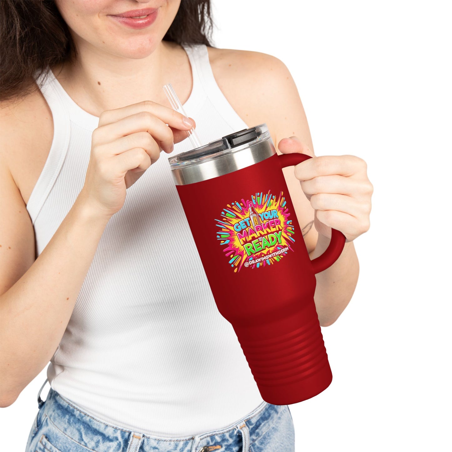 Get Your Markers Ready! – 40oz Travel Mug 🖍☕