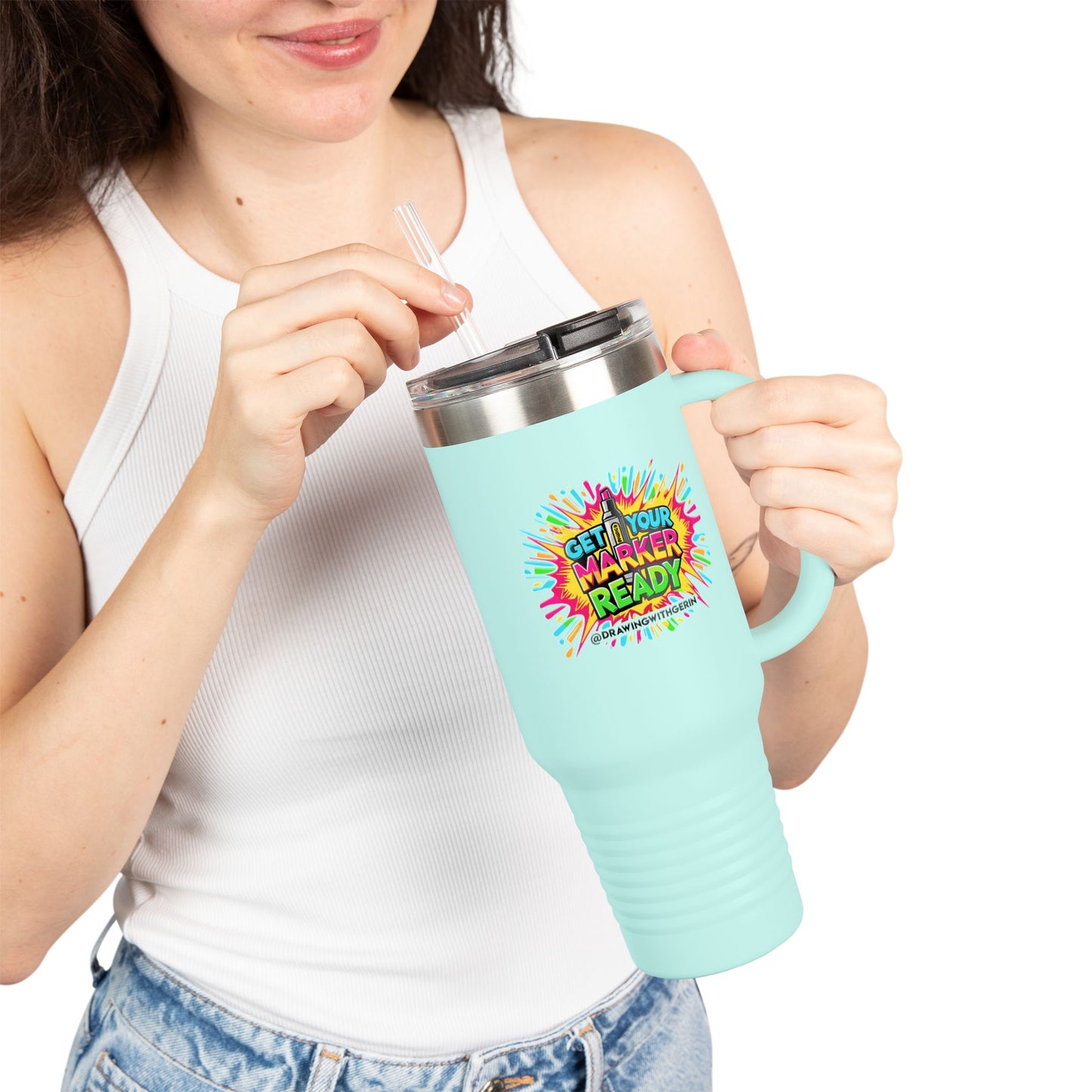 Get Your Markers Ready! – 40oz Travel Mug 🖍☕