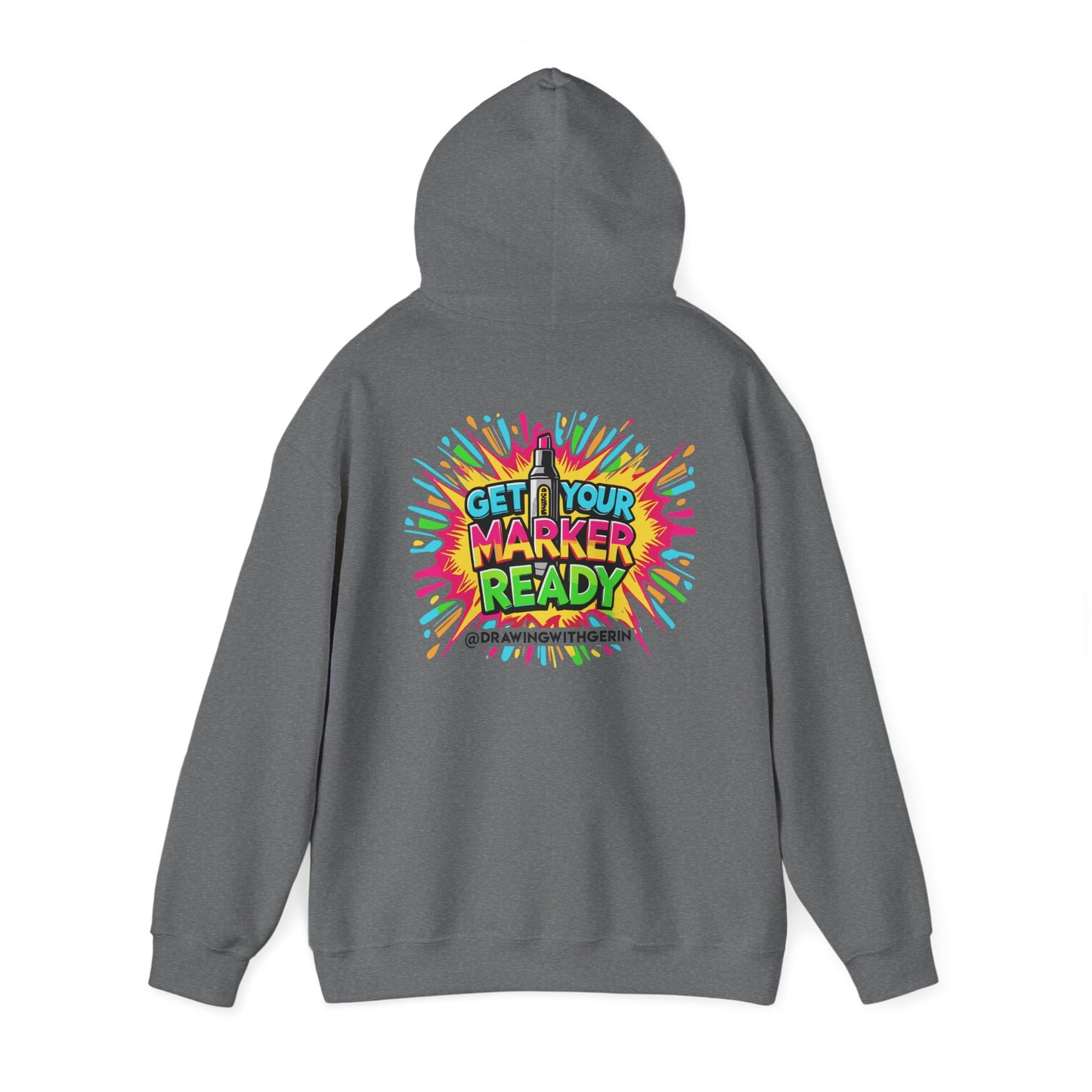 Get Your Marker Ready – Artist Hoodie | Drawing with Gerin Exclusive - Back Design
