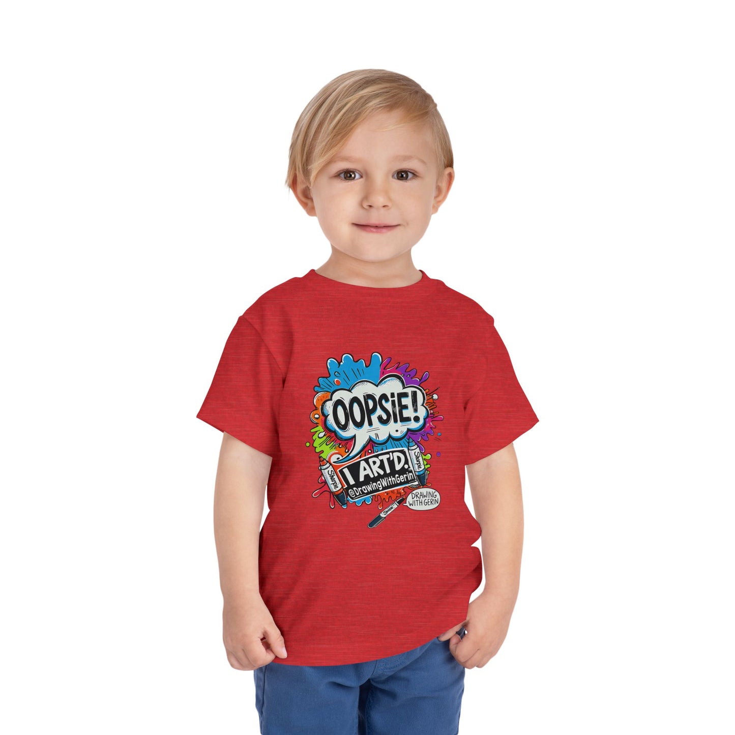 Oopsie I ART’D – Funny Artist Toddler T-Shirt | Drawing with Gerin Exclusive