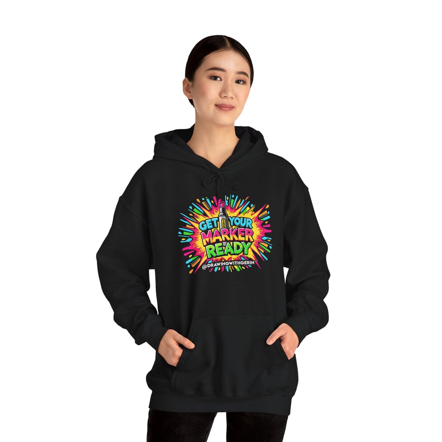 Get Your Marker Ready – Artist Hoodie | Drawing with Gerin Exclusive - Front Design