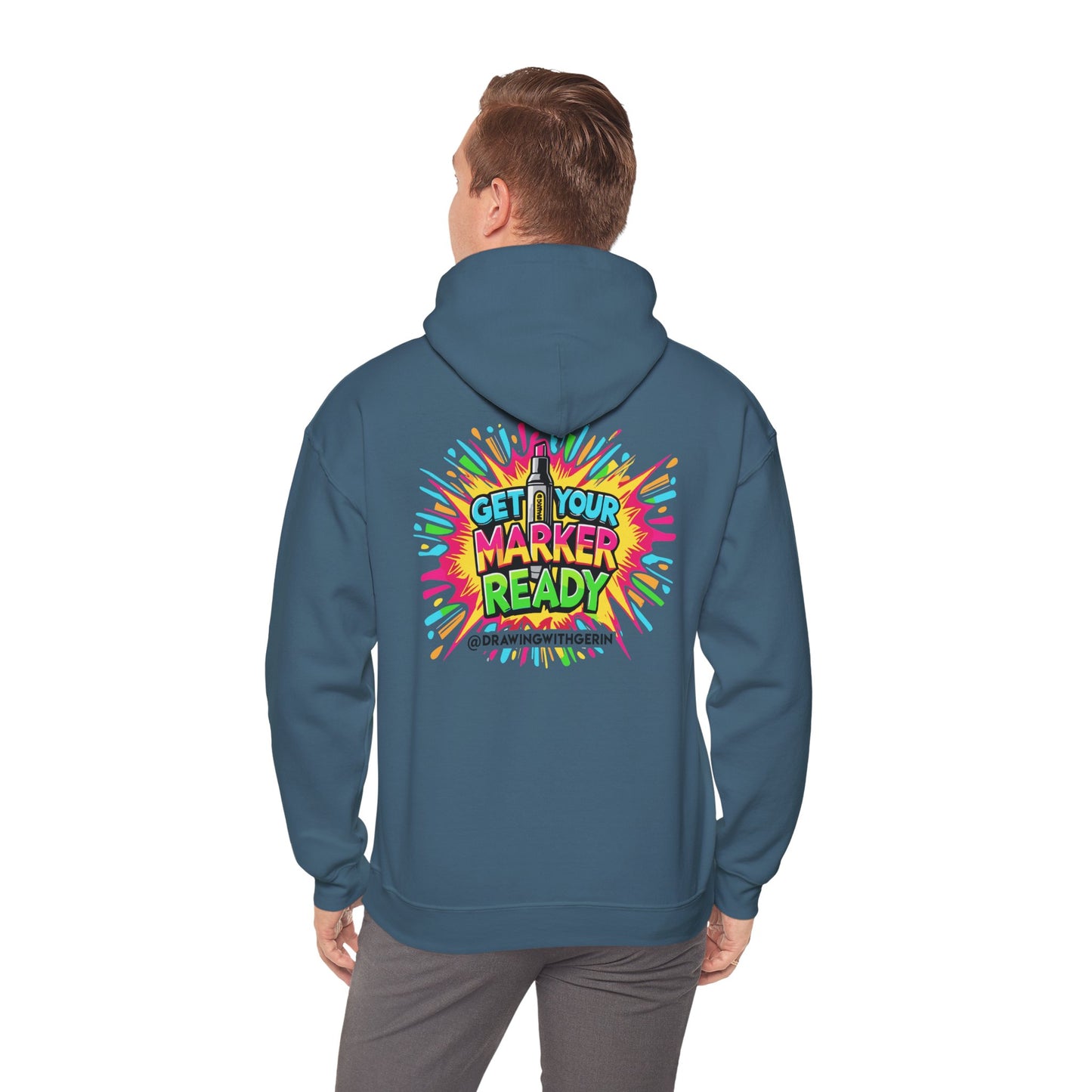 Get Your Marker Ready – Artist Hoodie | Drawing with Gerin Exclusive - Back Design