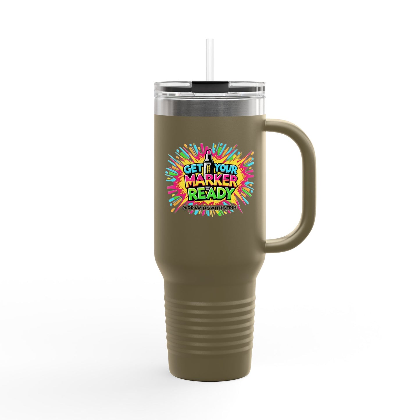Get Your Markers Ready! – 40oz Travel Mug 🖍☕
