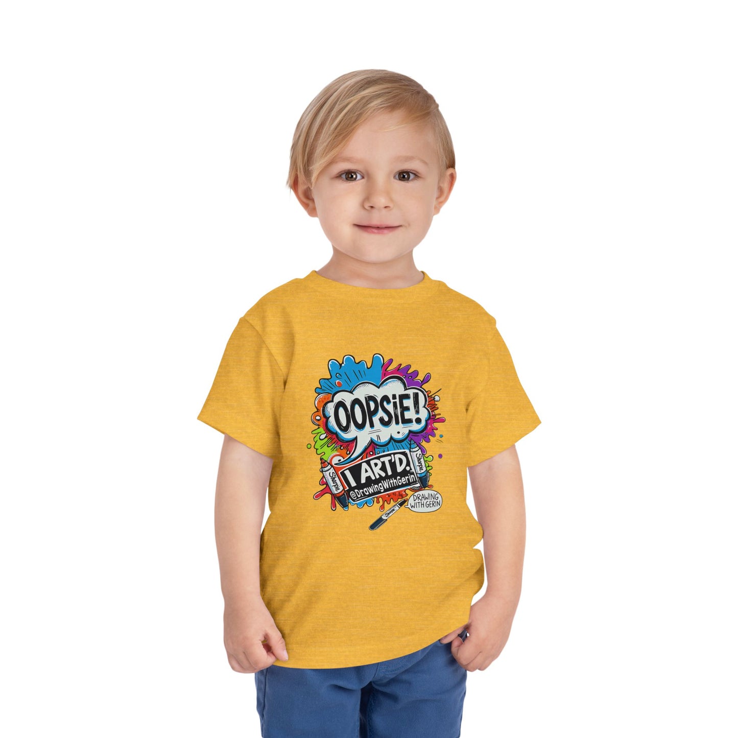 Oopsie I ART’D – Funny Artist Toddler T-Shirt | Drawing with Gerin Exclusive