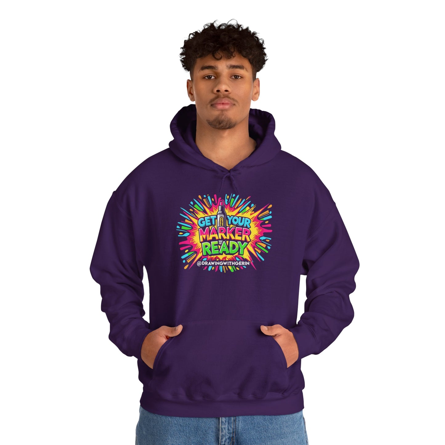 Get Your Marker Ready – Artist Hoodie | Drawing with Gerin Exclusive - Front Design