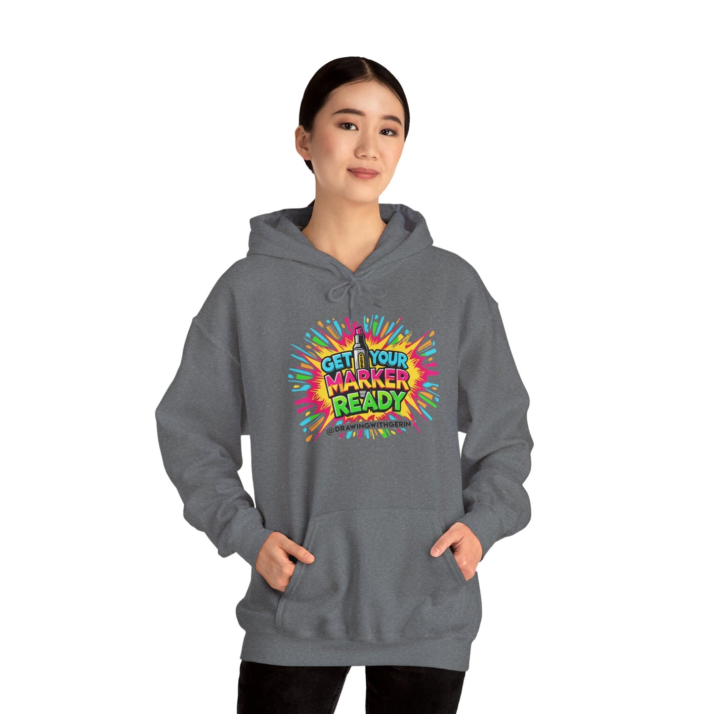 Get Your Marker Ready – Artist Hoodie | Drawing with Gerin Exclusive - Front Design