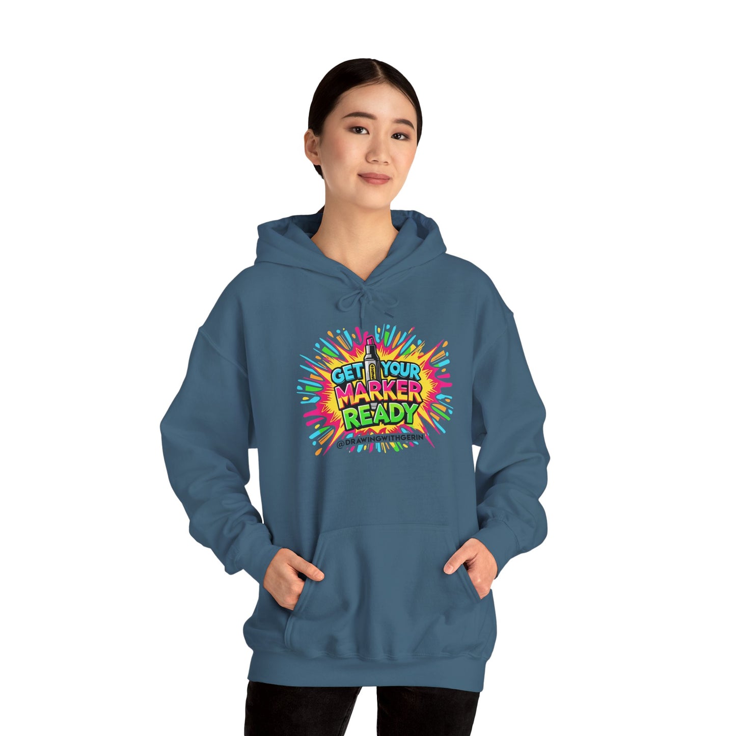 Get Your Marker Ready – Artist Hoodie | Drawing with Gerin Exclusive - Front Design