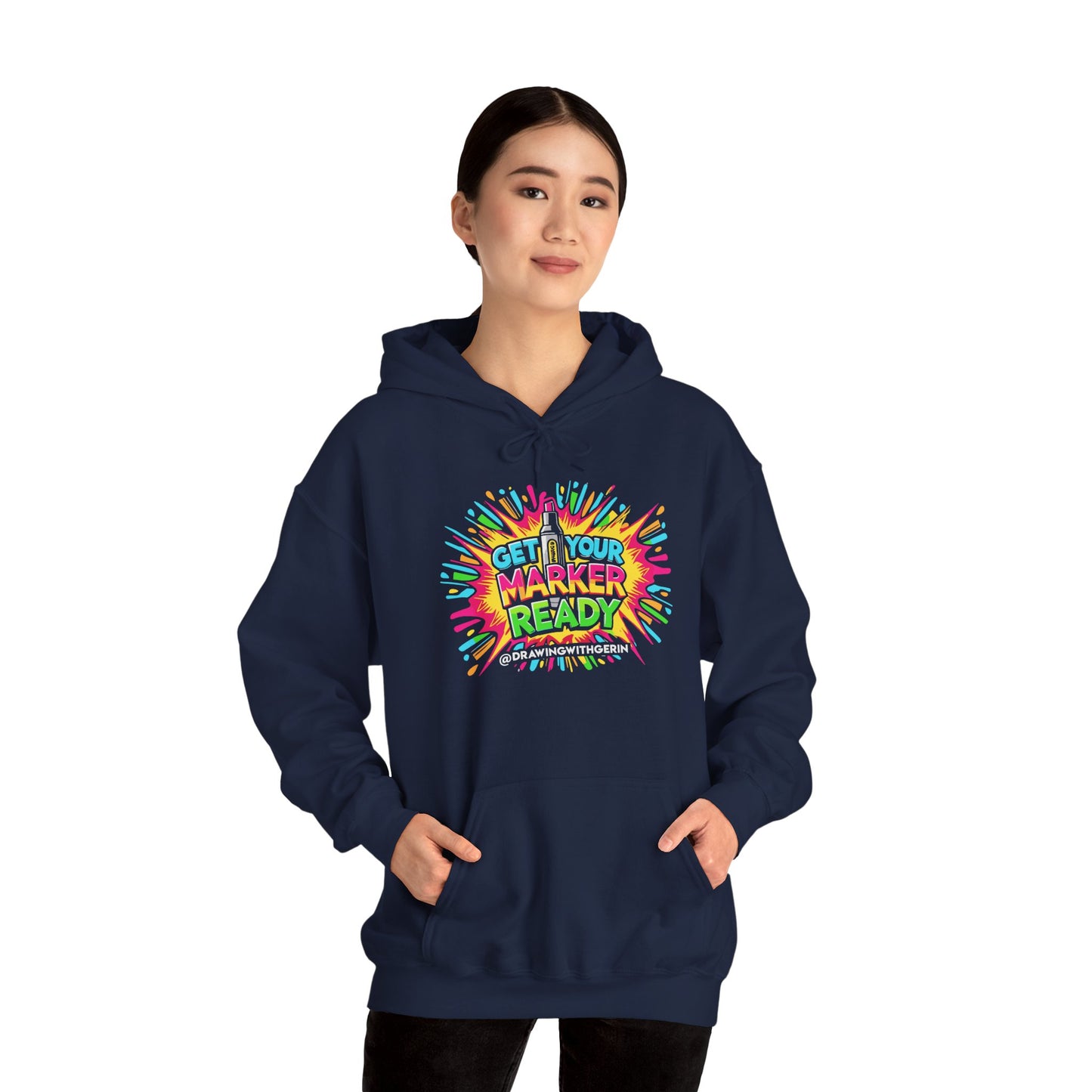 Get Your Marker Ready – Artist Hoodie | Drawing with Gerin Exclusive - Front Design