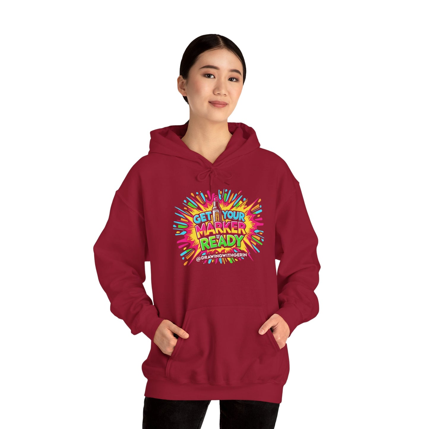 Get Your Marker Ready – Artist Hoodie | Drawing with Gerin Exclusive - Front Design