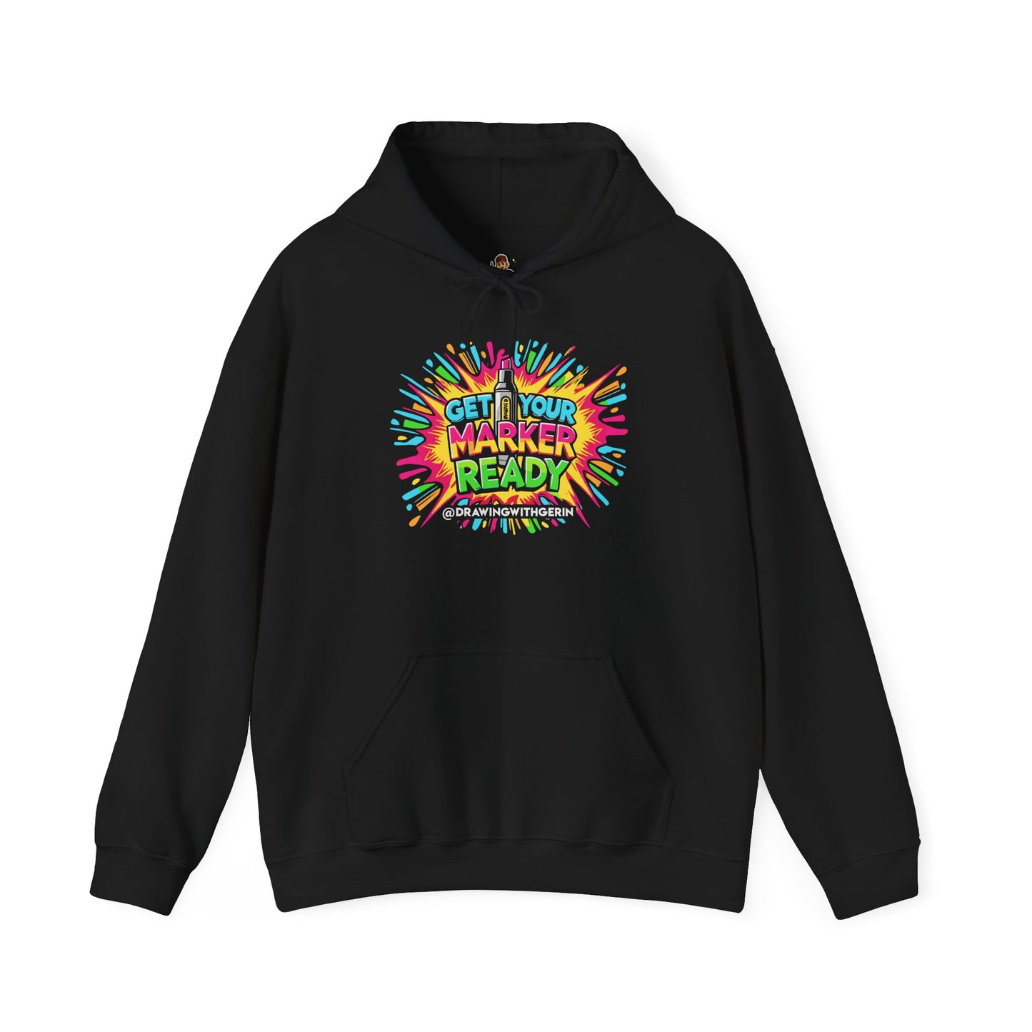 Get Your Marker Ready – Artist Hoodie | Drawing with Gerin Exclusive - Front Design